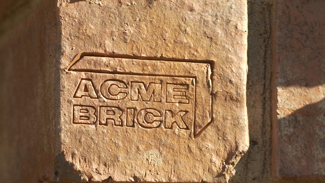 Acme Brick logo stamp