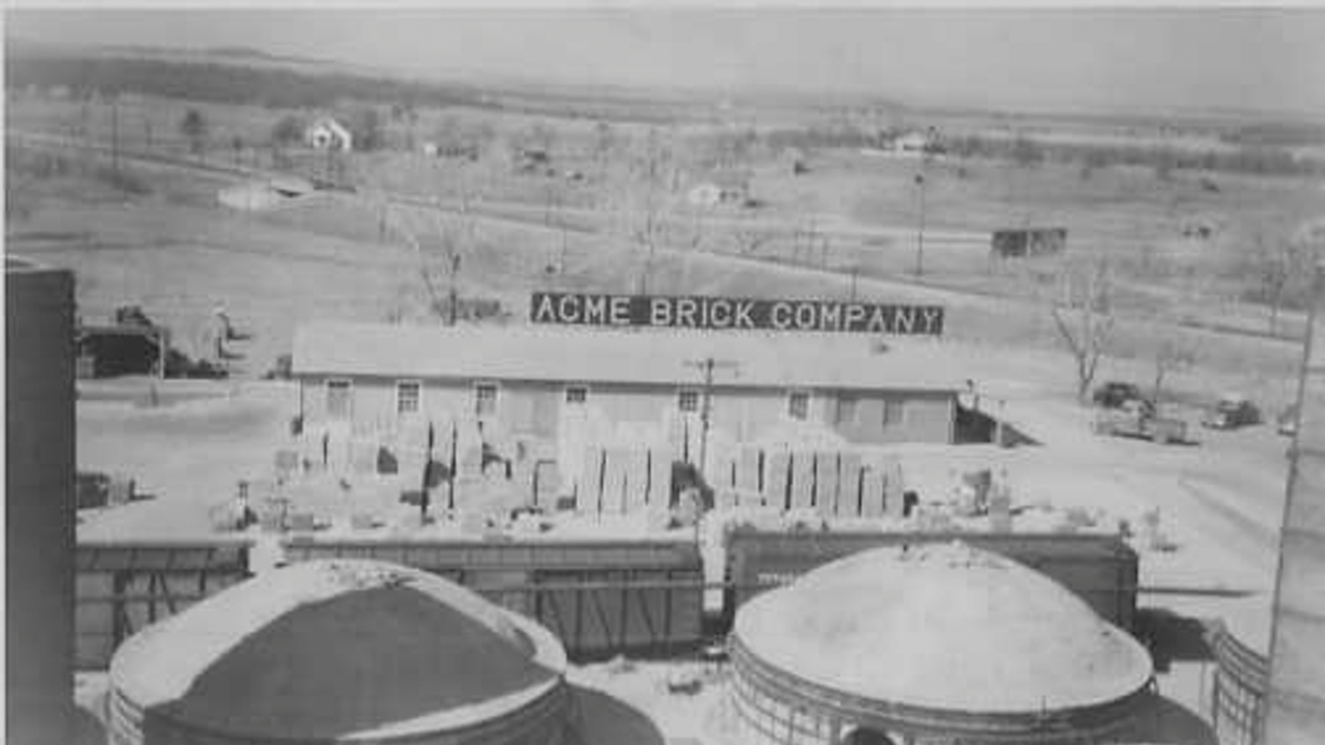 Acme Brick plant, aerial view
