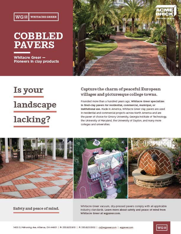 Whitacre Greer Cobbled Pavers