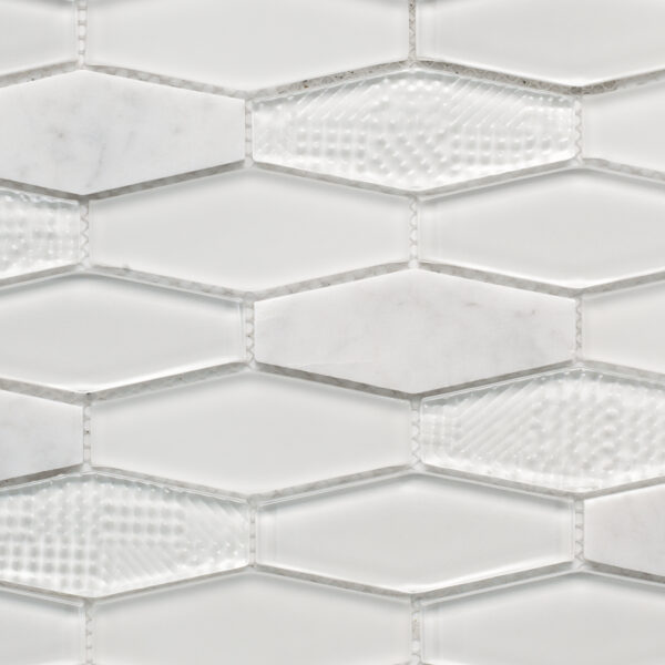 Captivate Geoscapes - Elongated Hex Snow 12 x 12