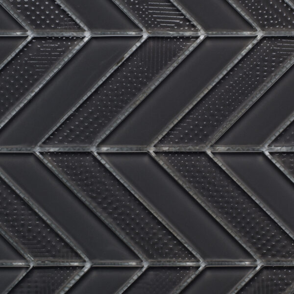 Captivate Glass Arrow Mosaic Night 12 x 12
