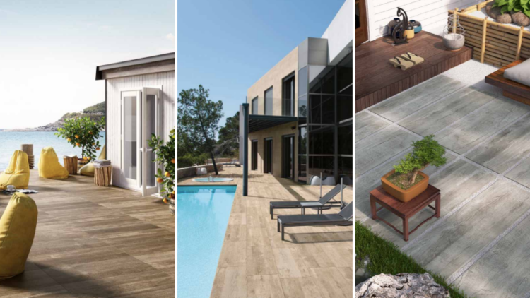porcelain tile and outdoor pavers