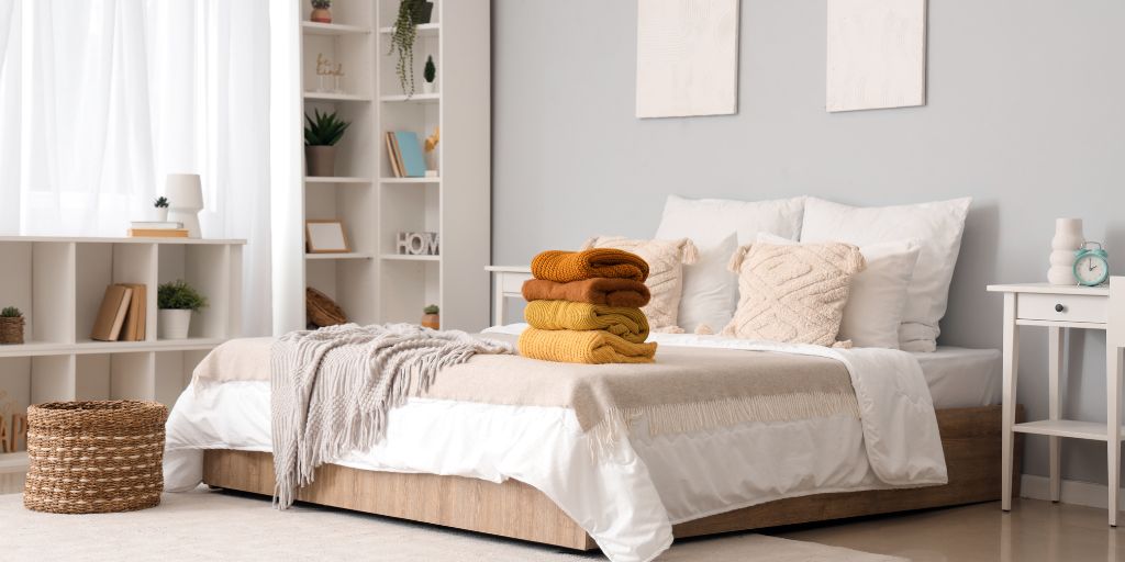 clean and organized bedroom