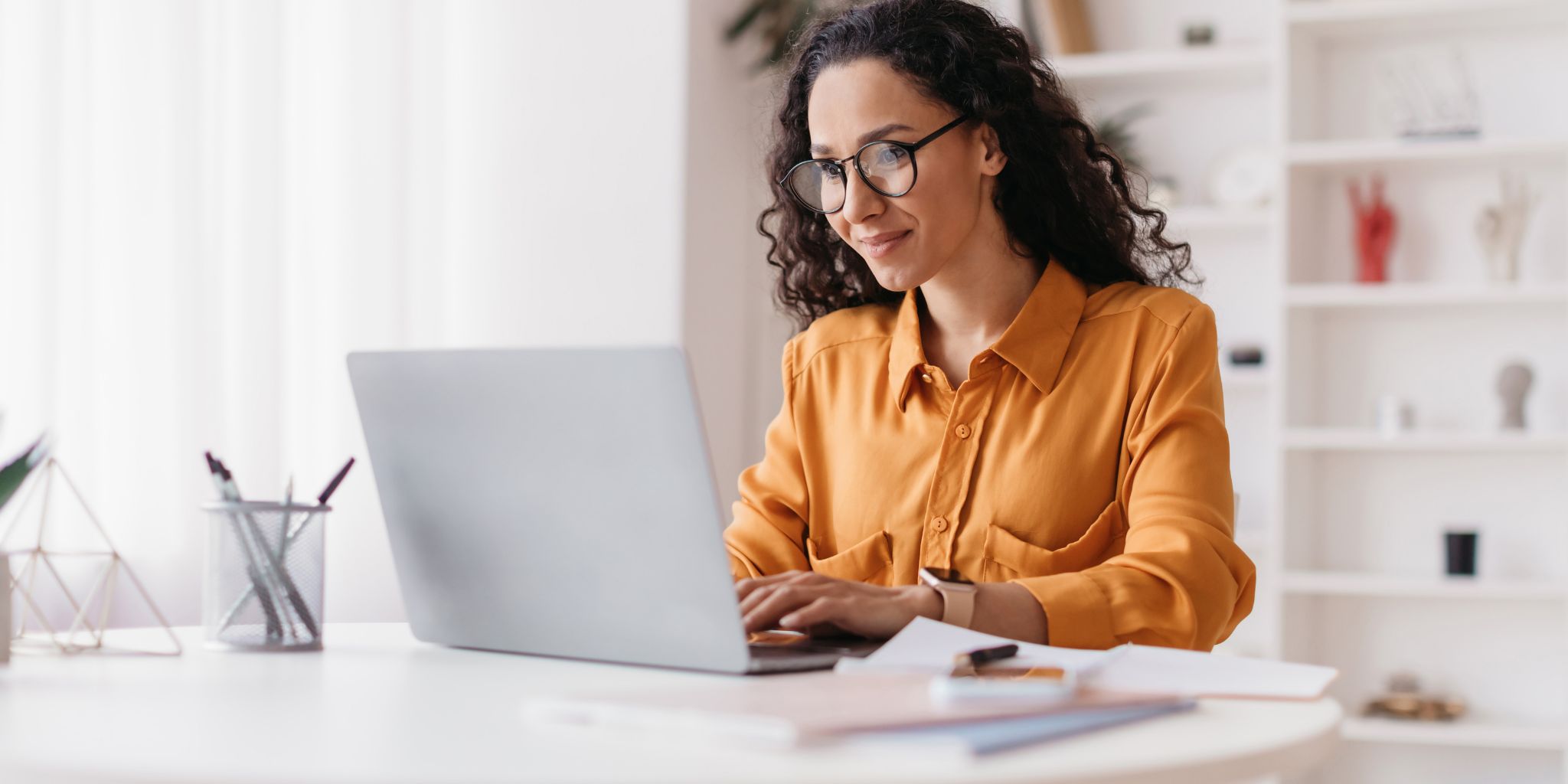 Woman work from home