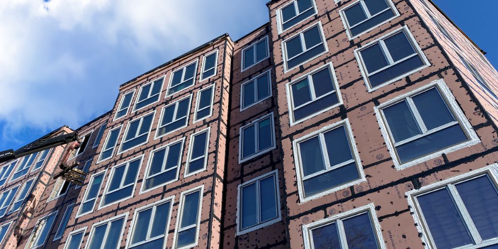 ArmorWall system on a building under construction
