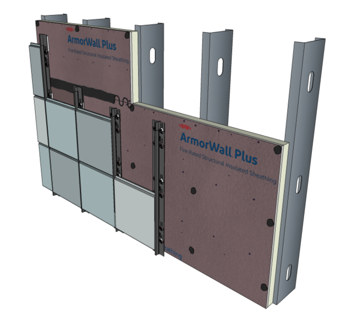 ArmorWall Plus in a wall configuration