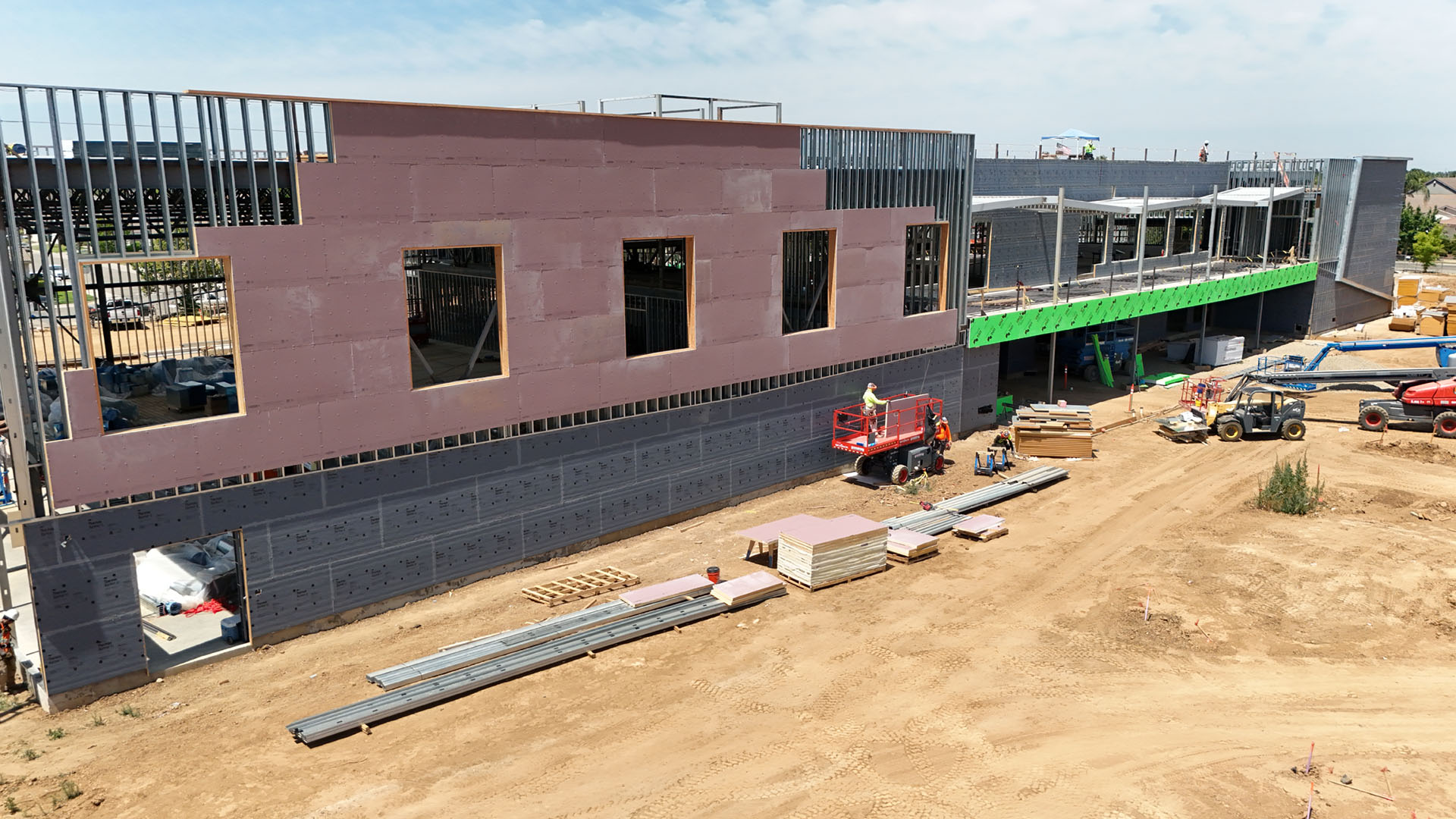 ArmorWall system on a building under construction