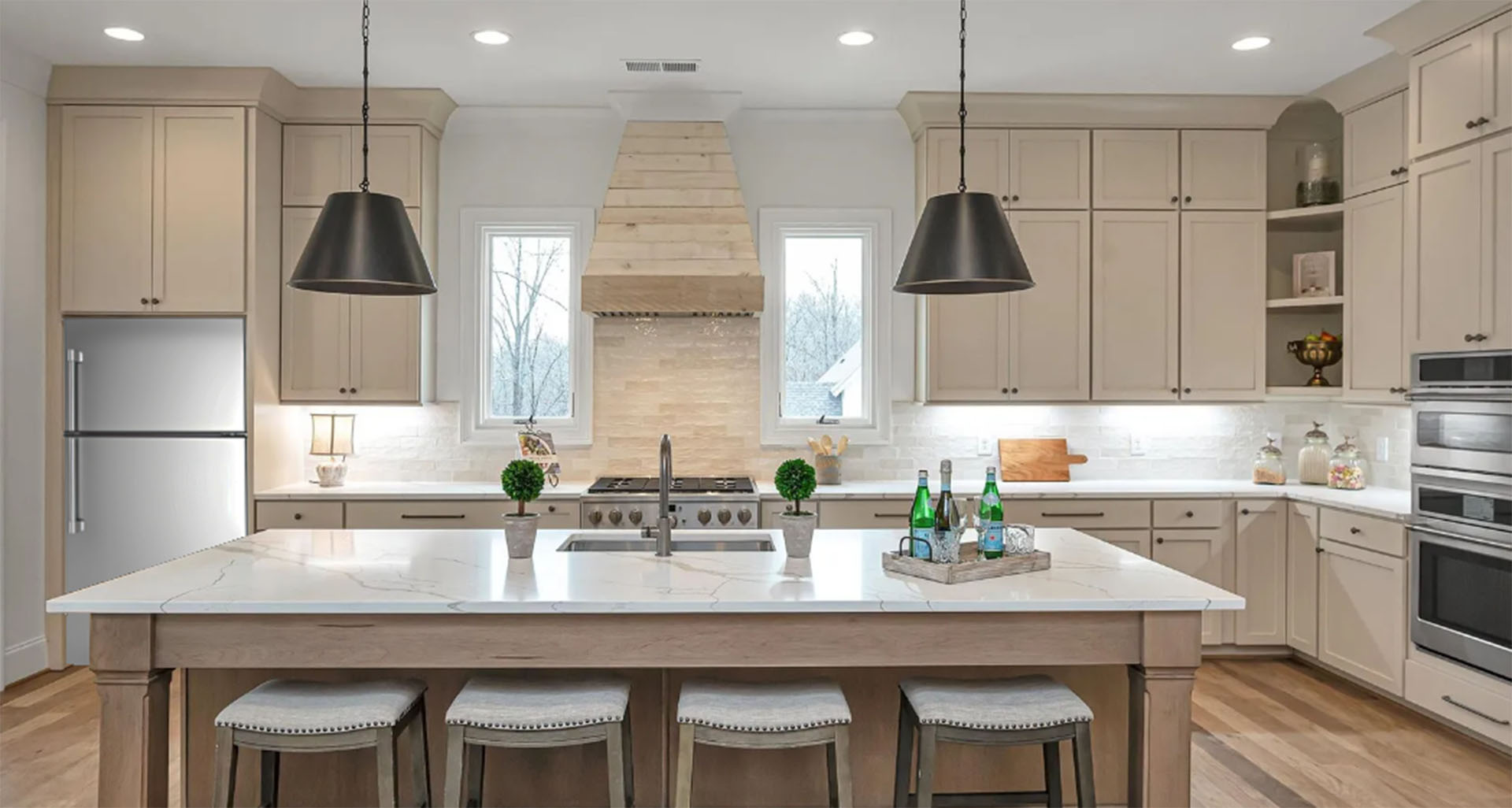 Organized and clutter free kitchen