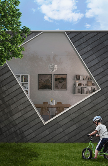 Diagonal CUPACLAD slate design