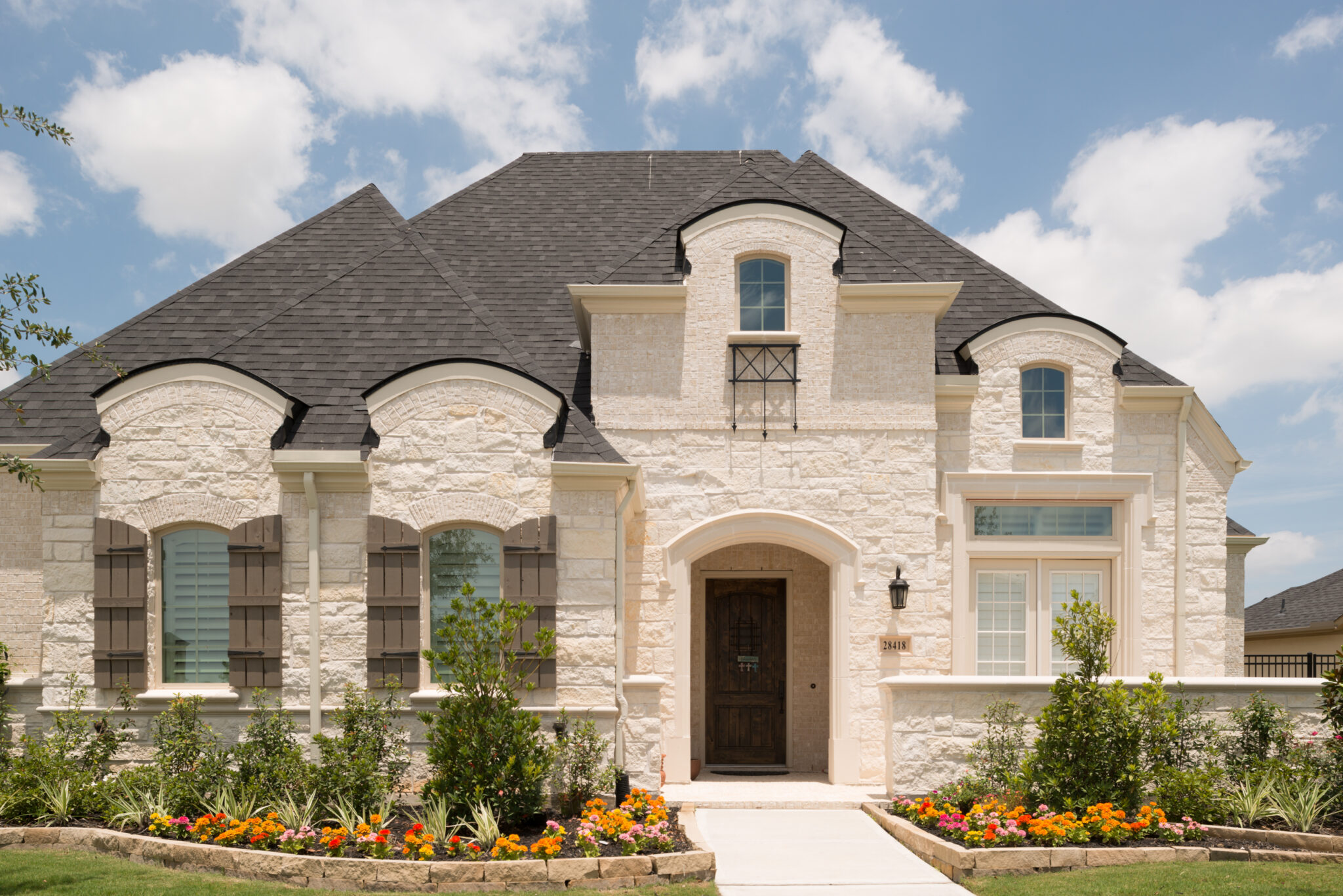 Home with stone exterior