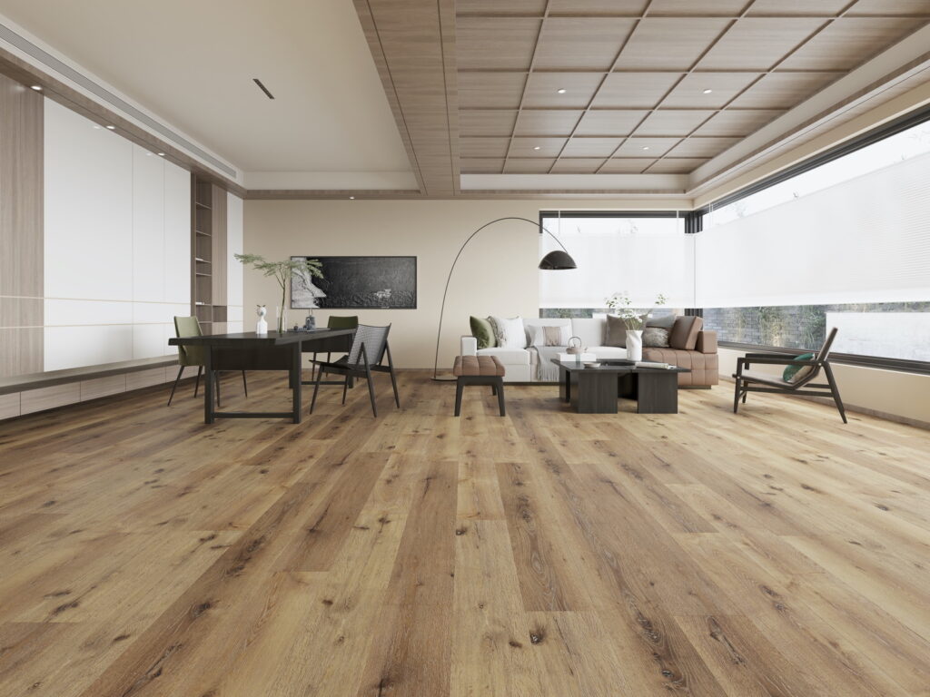 Foundation flooring in new harvest living room scene