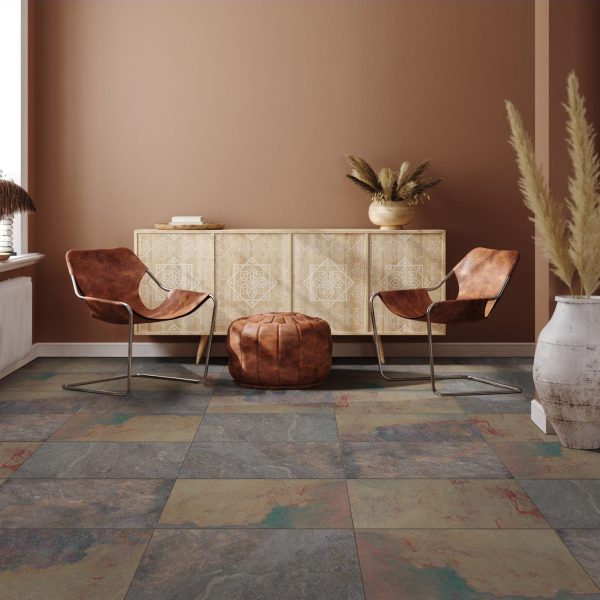 Home,Interior,With,Ethnic,Boho,Decoration,,Living,Room,In,Brown