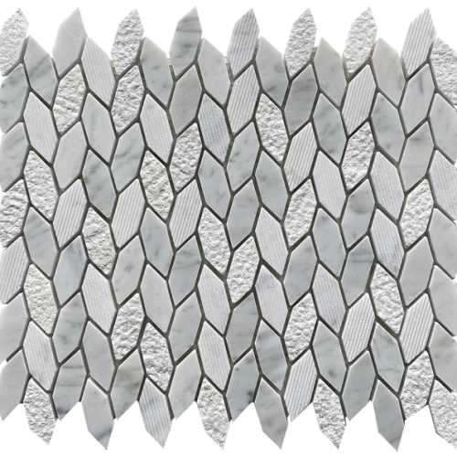 Stone Bianco Carrera Leaf