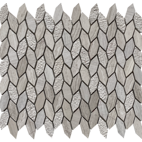 Stone Wooden Grey Leaf