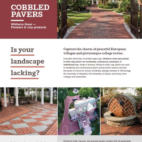 Whitacre Greer Cobbled Pavers