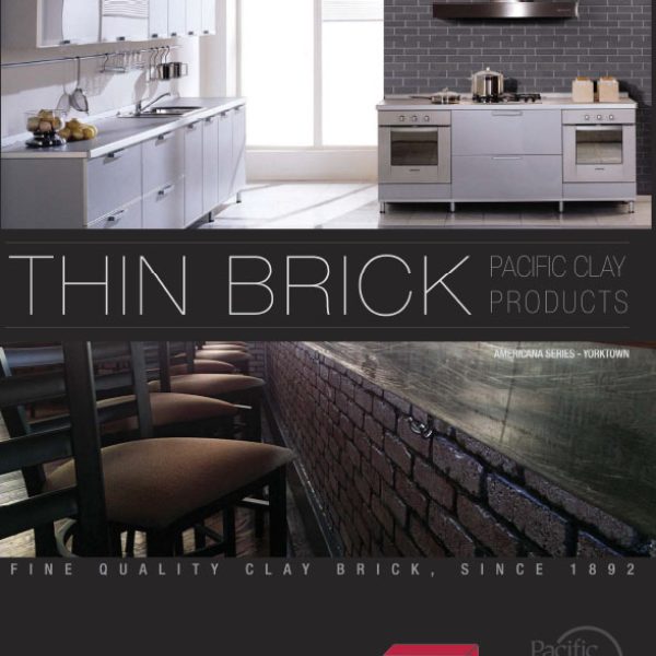 Pacific Clay thin brick Catalog